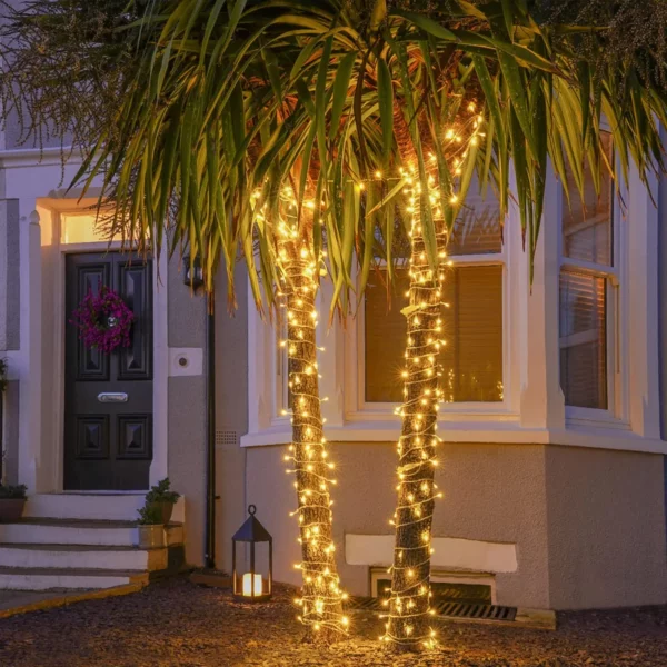 14 - 100 LED Warm White String Lights Bedroom Christmas Lights Indoor Outdoor Waterproof for Classroom Wedding Room