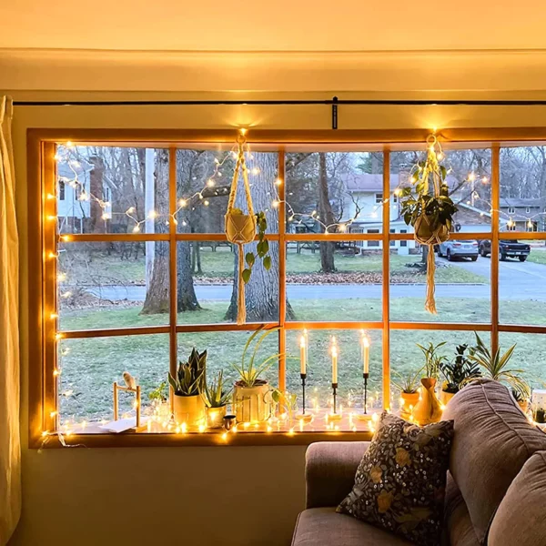 10 - 100 LED Warm White String Lights Bedroom Christmas Lights Indoor Outdoor Waterproof for Classroom Wedding Room