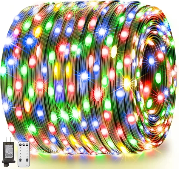 3 - 2023 New Christmas Lights Outdoor 1000 LED Green Wire Waterproof Christmas Tree Lights for Party Decorations