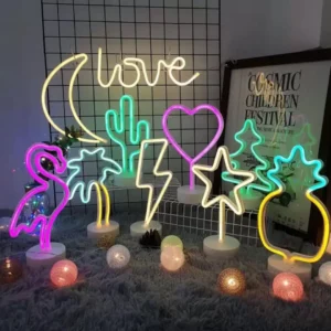 1 - Newish Battery powered Indoor Decorative Lighting Custom Lights Neon Sign Table Led Neon Light For Home Decoration