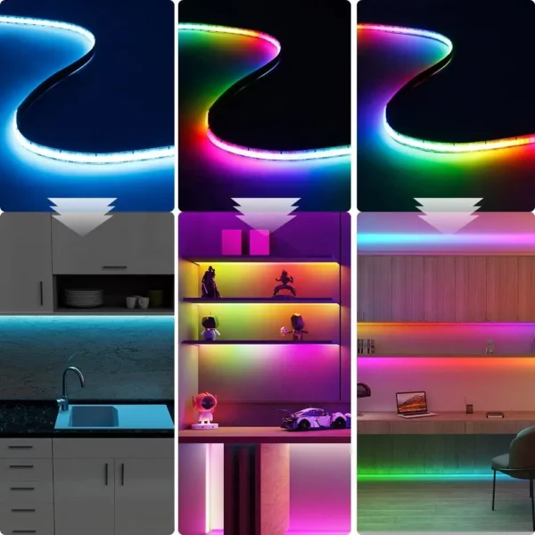 9 - 24V Dream Full Color RGBW COB Strip wholesale 720LEDs/m Waterproof Decoration Smart RGB COB LED Strips lamp