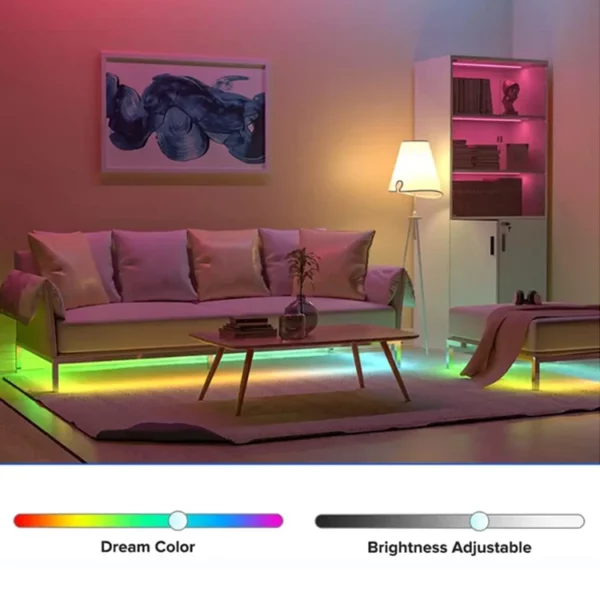 5 - Commercial Dream Full Color Rgbw DC12V 24V Magic Digital Cob Strip Rgbic Led Strip Light Smart Addressable RGB COB LED Strips